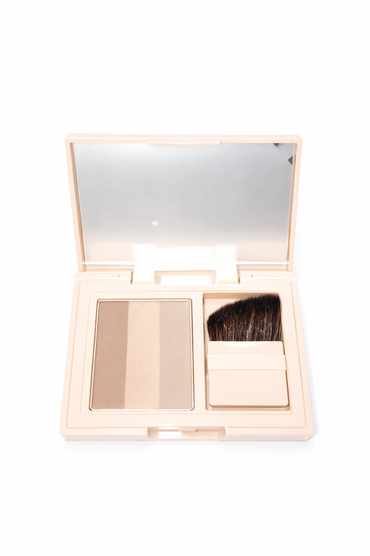 Odbo Trio Contour Powder Palette with Brush