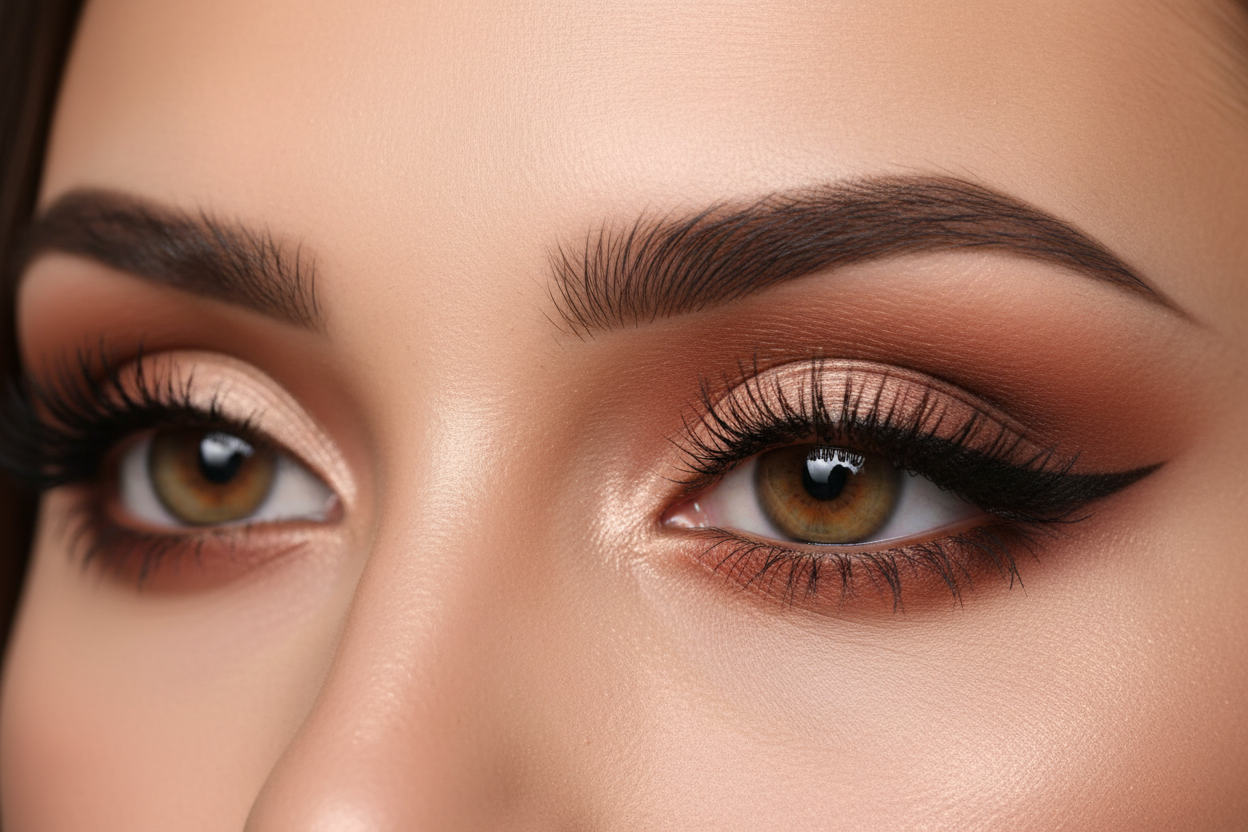 a beautiful eyes with makeup